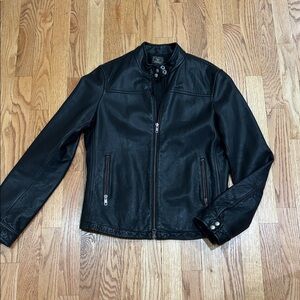 Vintage Leather Lucky Brand Black Jacket
